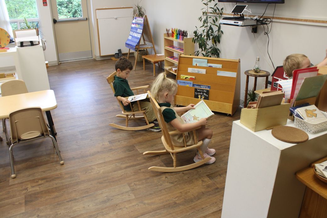 Practical life activities in the Montessori Casa classroom